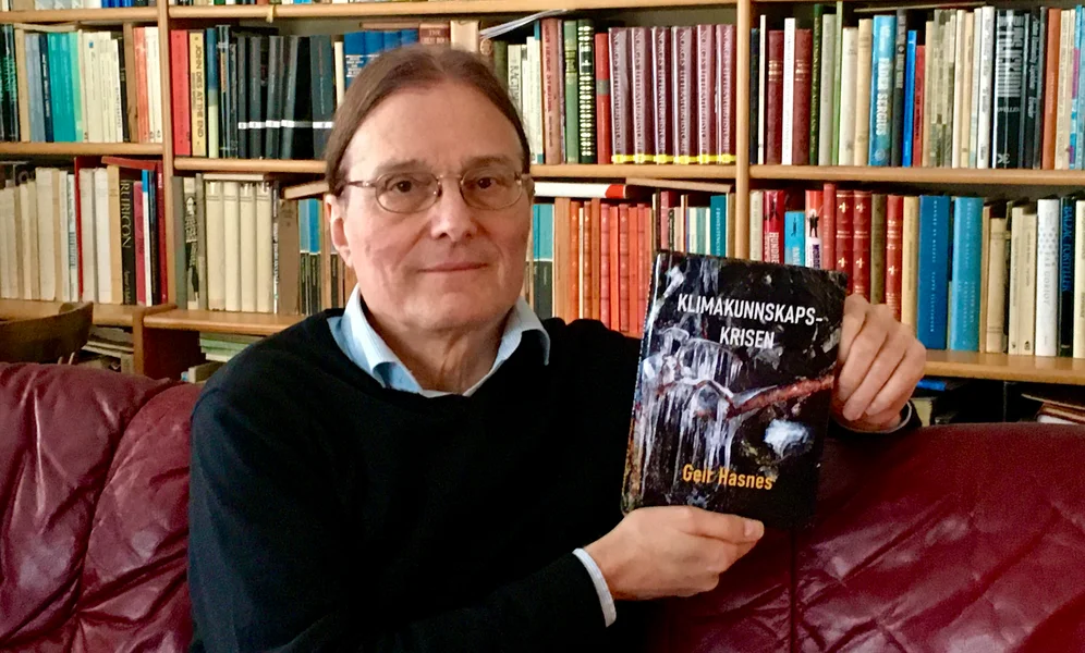 Geir Hasnes har skrevet boka «Klimakunnskapskrisen» som nå er kommet i 2. opplag. Foto: Privat