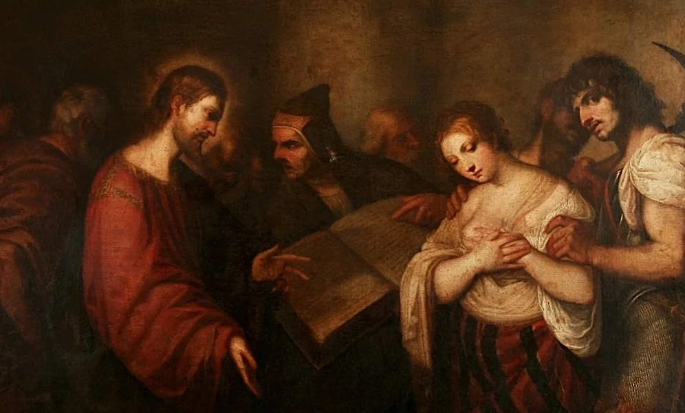 Alessandro Varotari (1588–1649), «Jesus og kvinnen som ble grepet i hor», erkebispedømmets museum, Katowice.