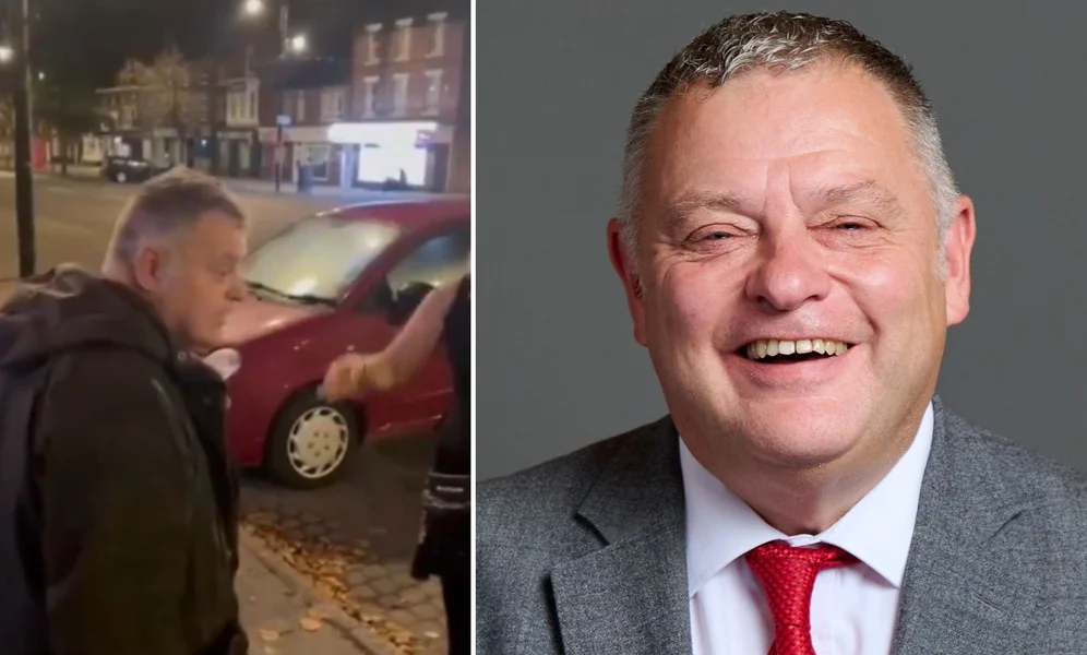 BRUTALT: Labour-parlamentarikeren Mike Amesbury er i medienes søkelys etter video har sirkulert av at han slår ned en mann, og fortsetter å slå når mannen ligger nede. Foto: Official portrait