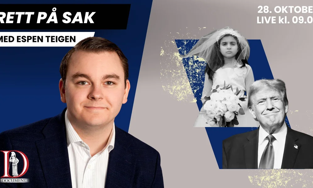 MANDAG: Tusenvis av barneekteskap er blitt inngått med velsignelse av danske myndigheter og Trump tar ledelsen.
