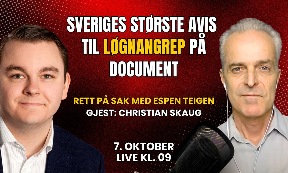 MANDAG: Følg Rett på sak med Espen Teigen og Christian Skaug klokken 09.00
