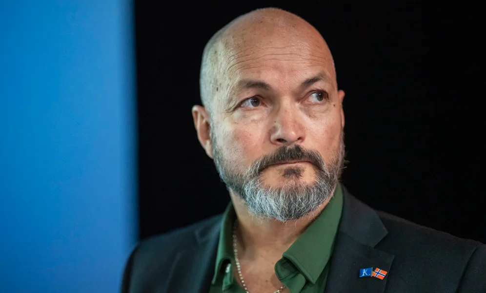 Arendal 20230816.
Erik Selle fra partiet Konservativt. For første gang samler Arendalsuka partiene som på meningsmålingene er samlet under betegnelsen "Andre", til partilederdebatt.
Foto: Ole Berg-Rusten / NTB