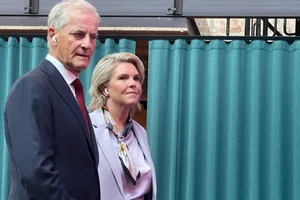 Støre og Sylvi møtes til debatt på Carl's ved Carl Berner i Oslo. Foto: Document